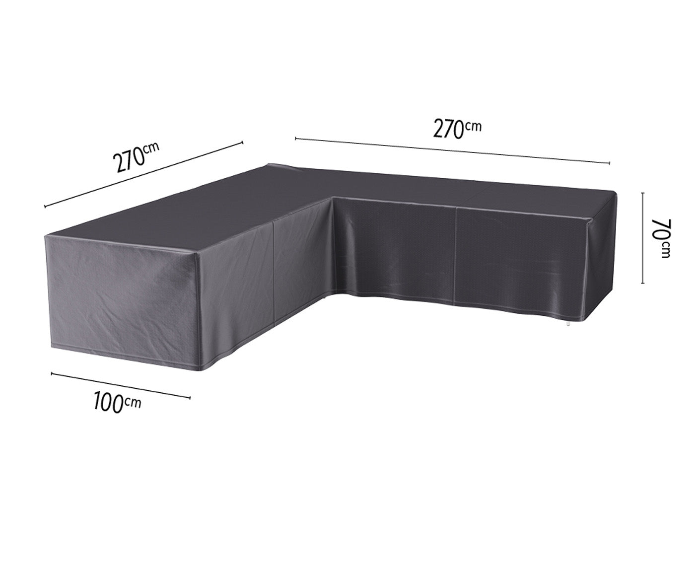 Platinum AEROCOVER Lounge L-Form Abdeckhaube