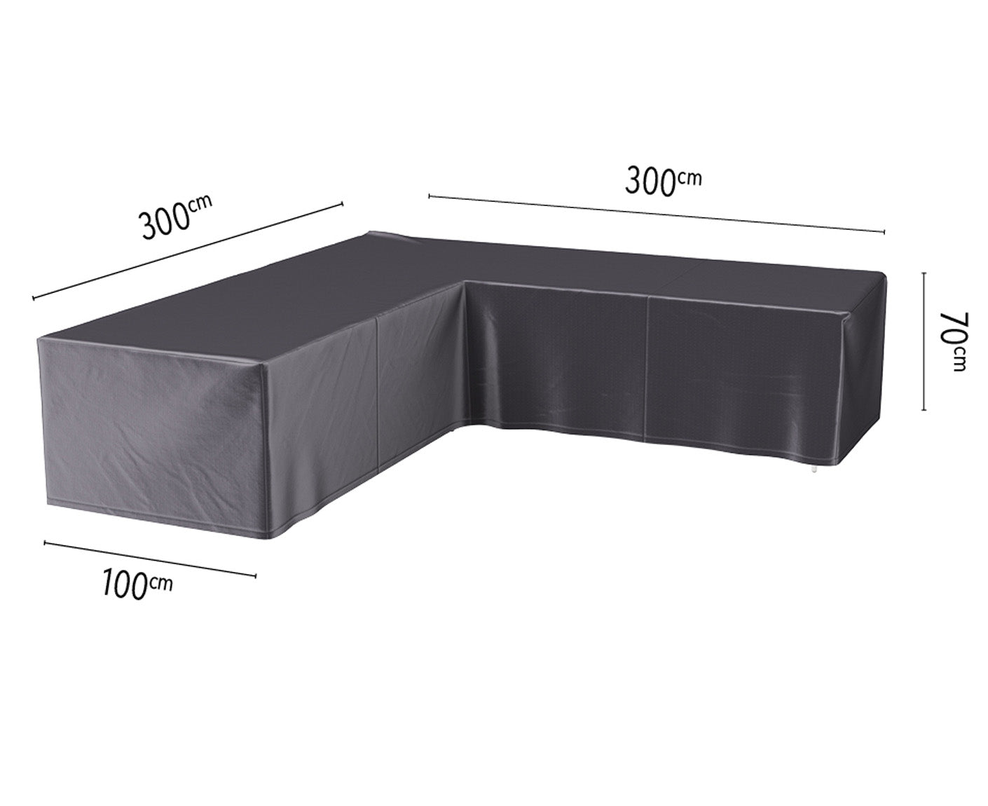 Platinum AEROCOVER Lounge L-Form Abdeckhaube