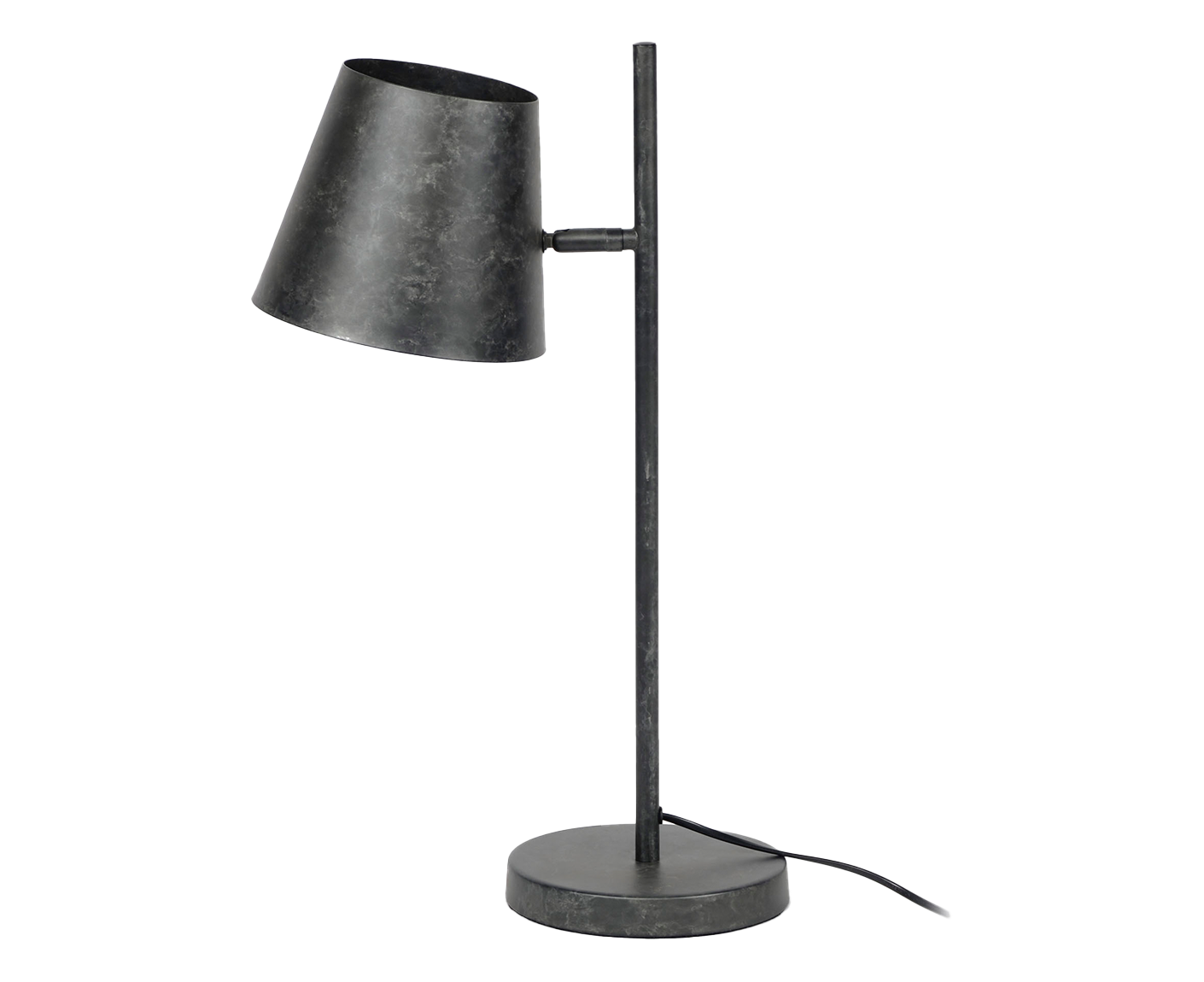 Tischleuchte 1L mit verstellbarem Metallschirm / Charcoal