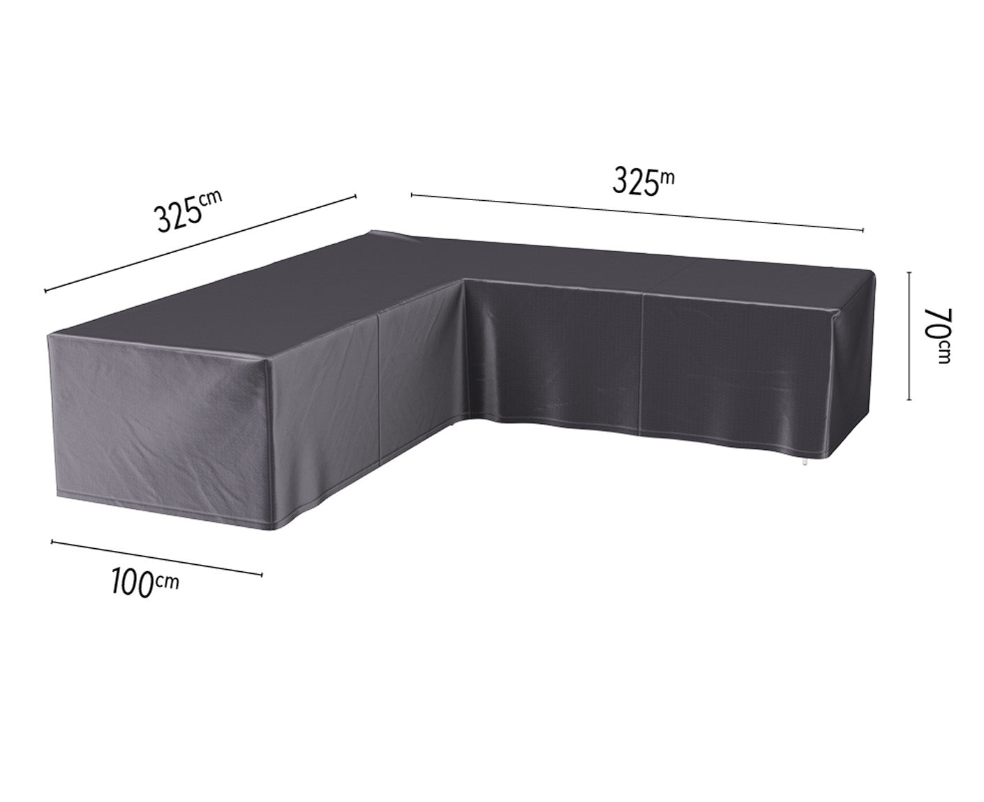 Platinum AEROCOVER Lounge L-Form Abdeckhaube