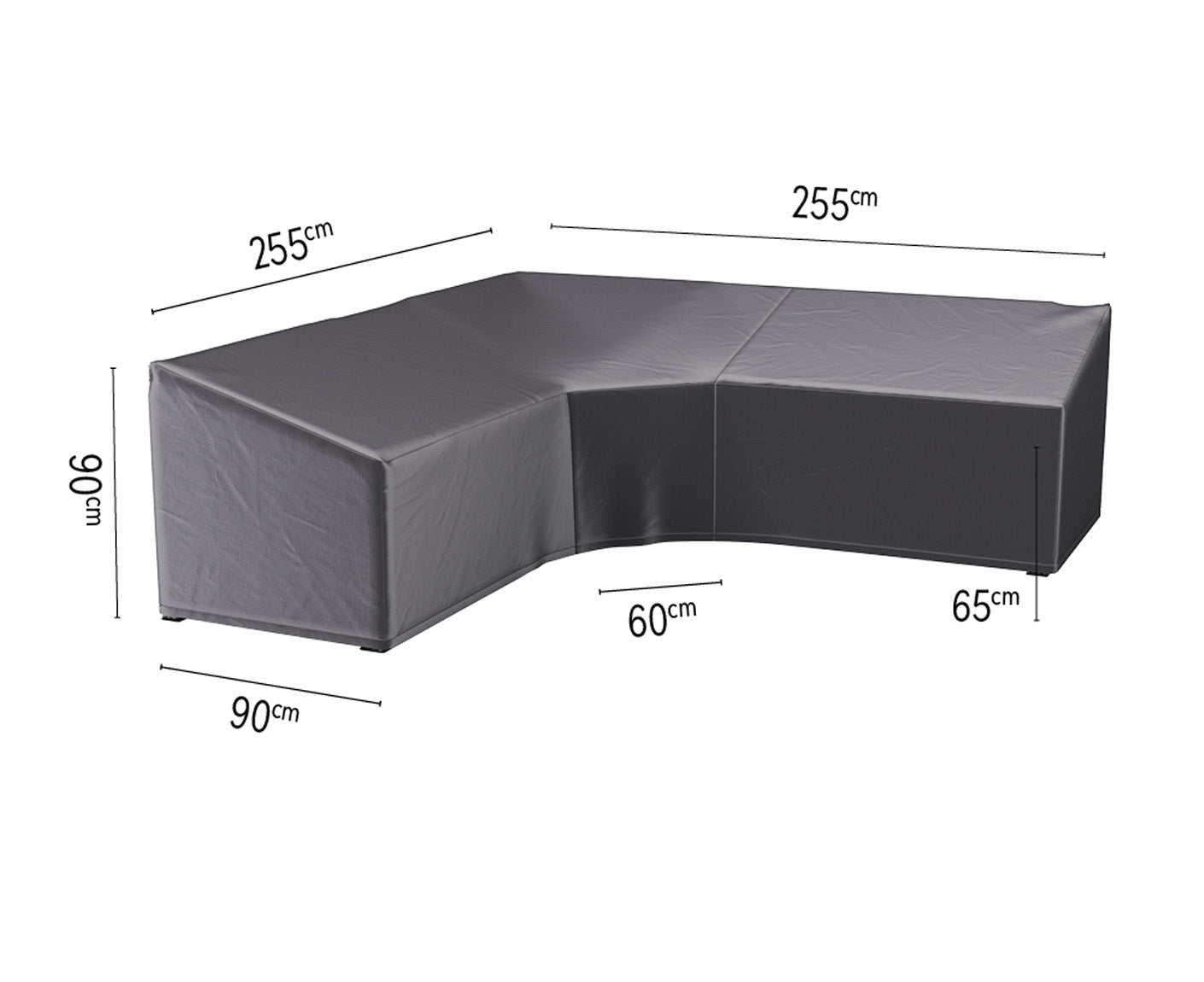 Platinum AEROCOVER Lounge-Trapez Abdeckhaube Höhe 70 cm
