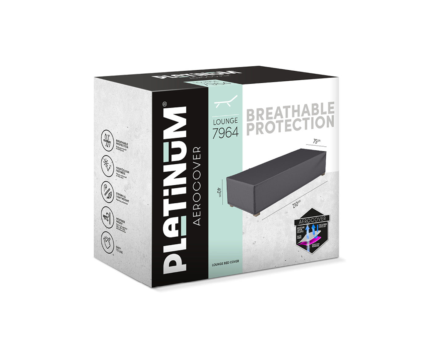 Platinum AEROCOVER Loungebett Abdeckhaube