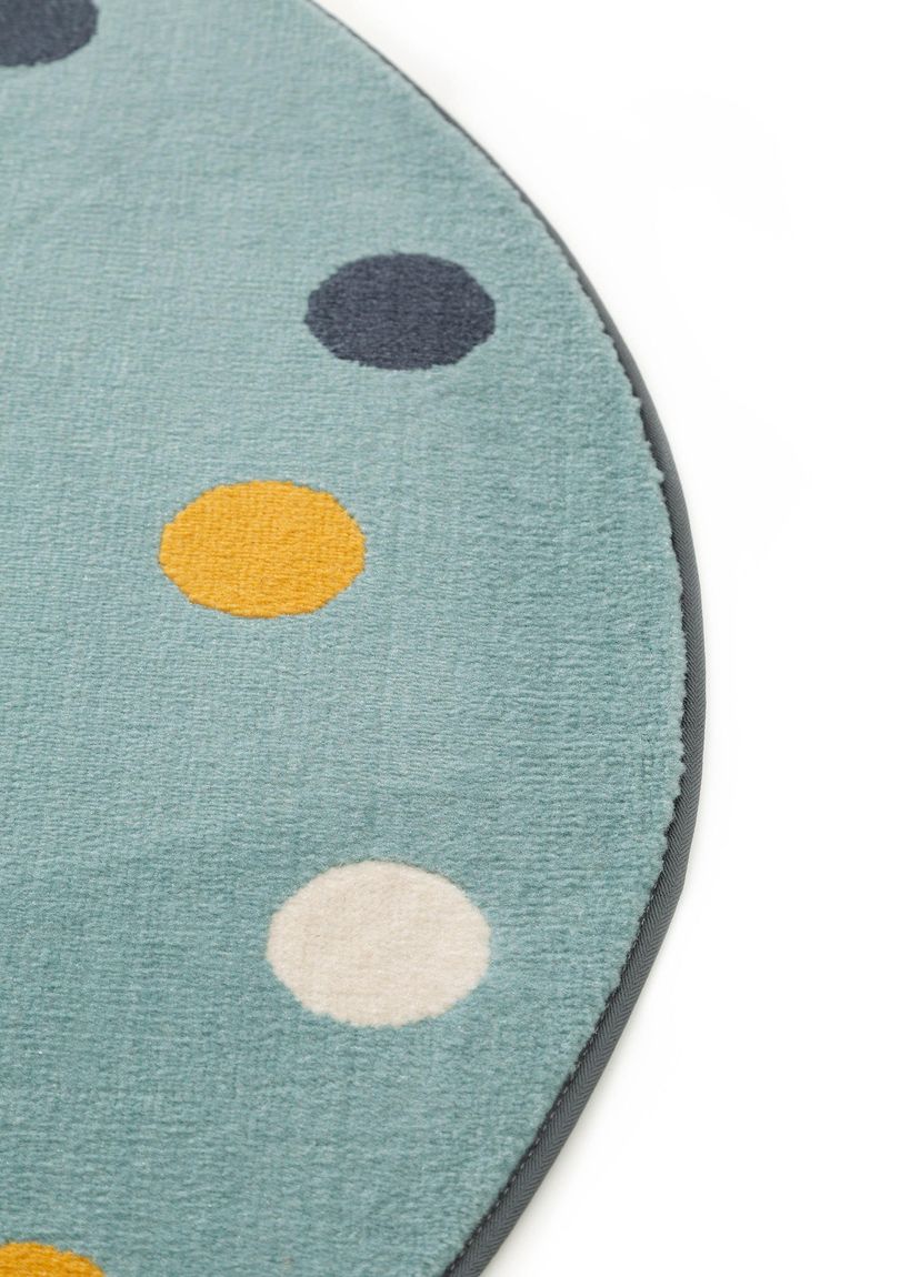 Kinderteppich rund Juno Ø 120 cm rund Bunt / Blau