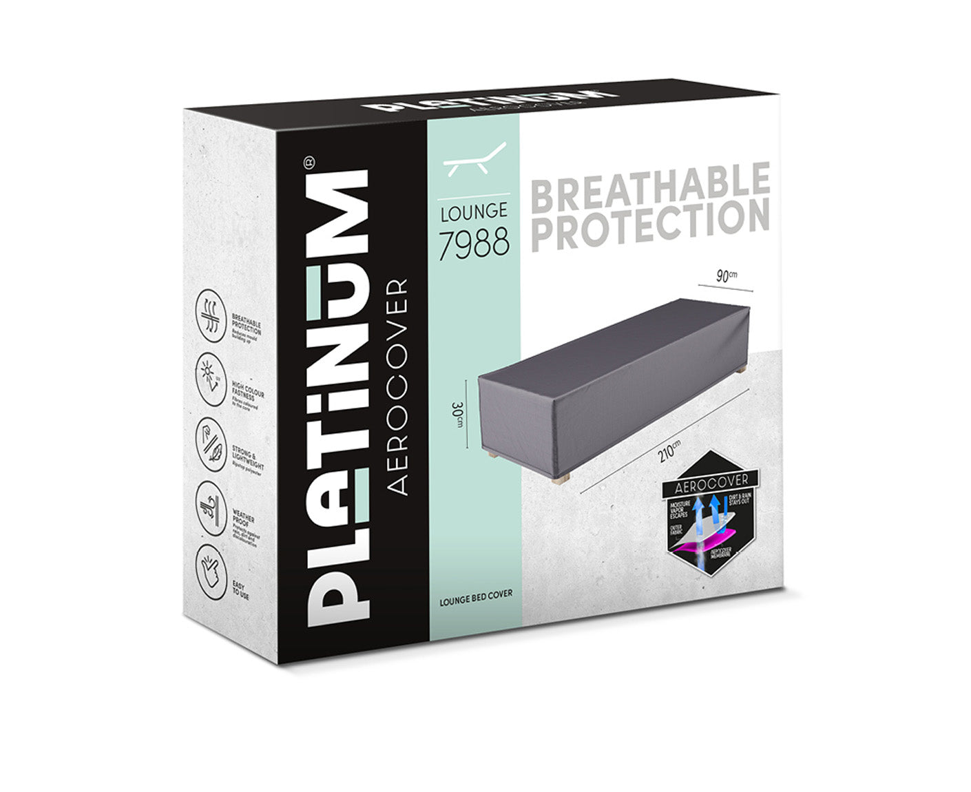 Platinum AEROCOVER Loungebett Abdeckhaube