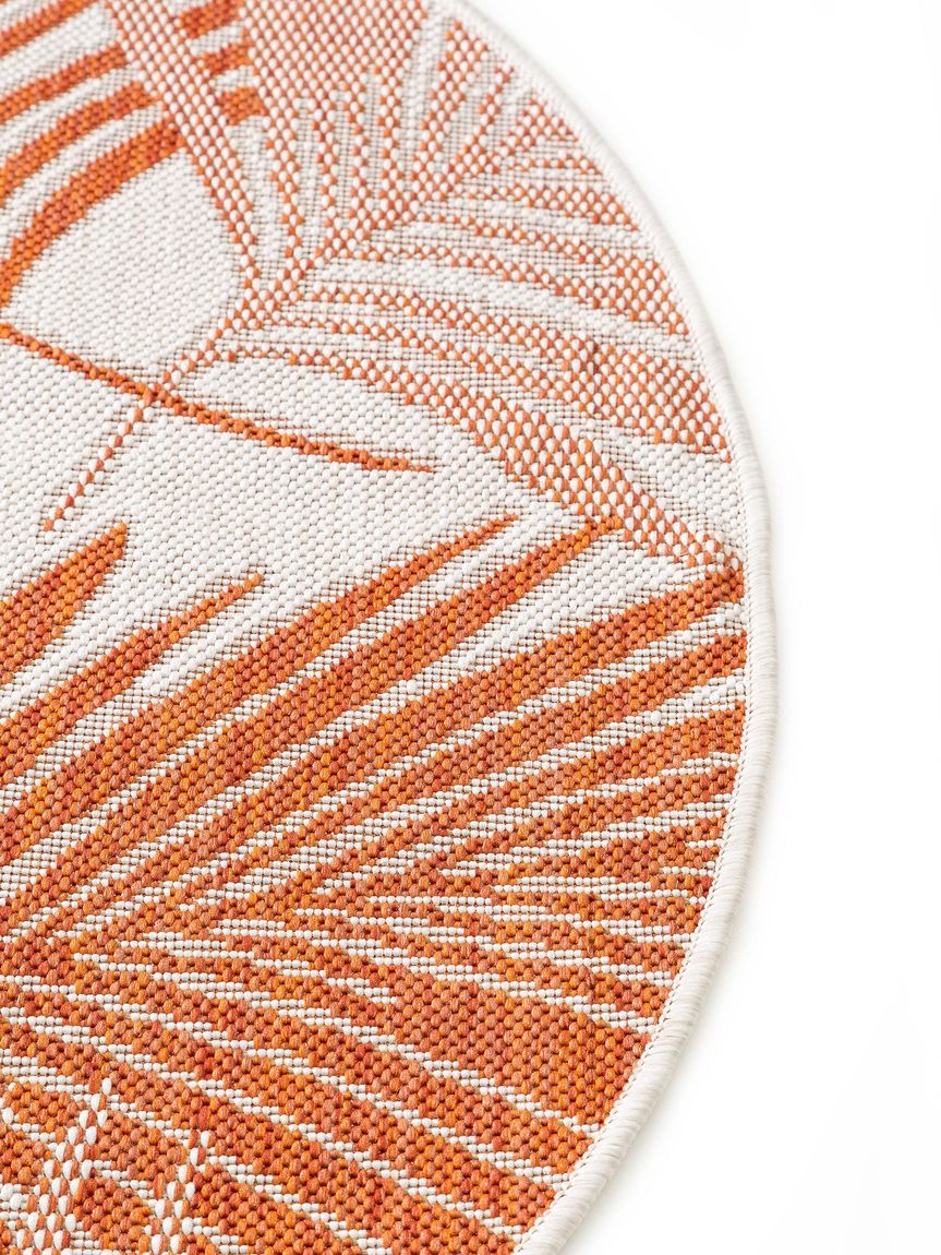 In- & Outdoor Teppich rund Cleo Orange
