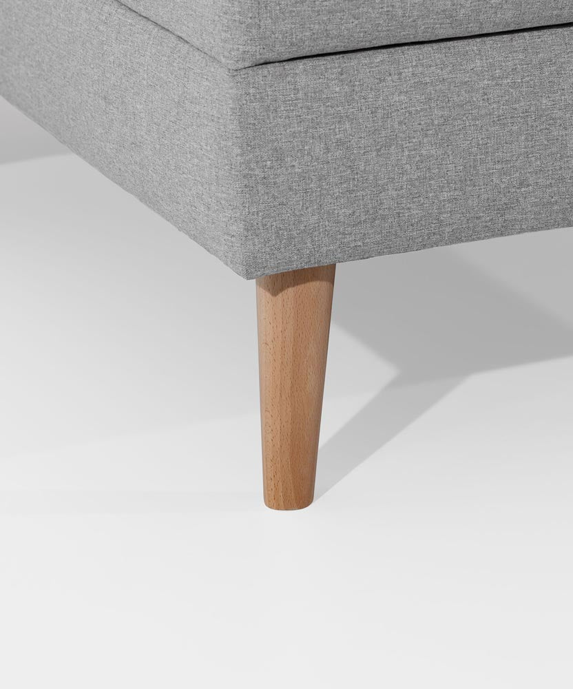 Asgard Ecksofa 250 x 162 cm Grau (Webstoff - Cover)