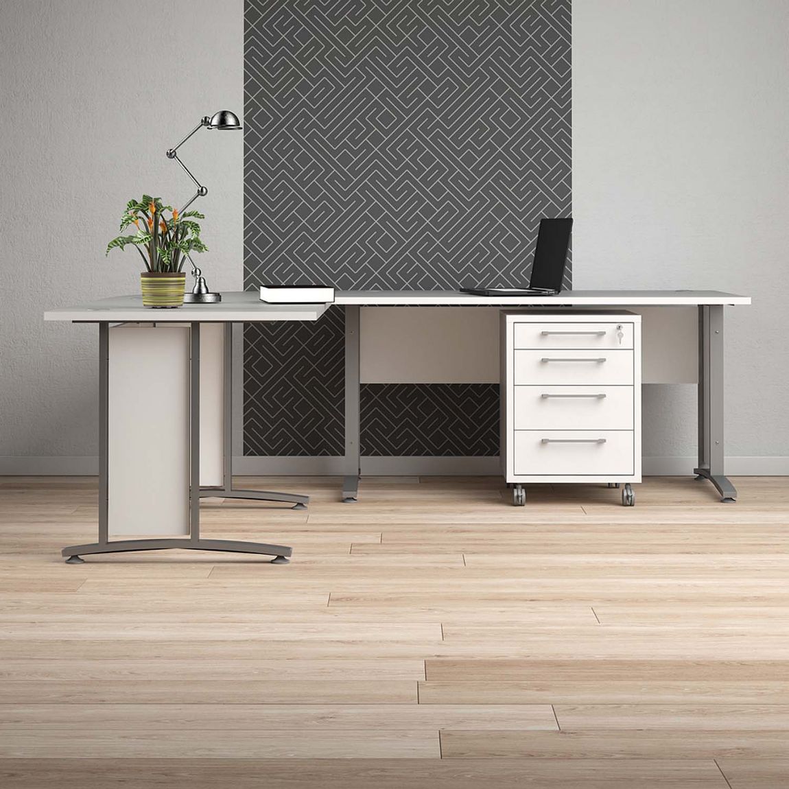 Prima Komplettbüro Sofia Weiß