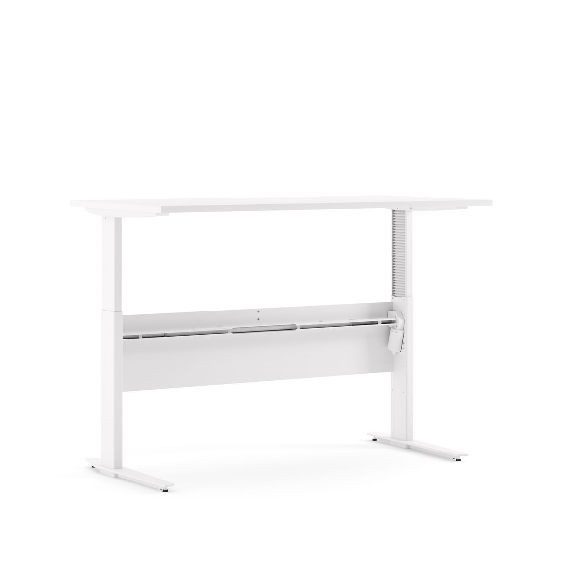 Prima Schreibtisch elektrisch höhenverstellbar 150 x 80 cm Weiß, Motortisch