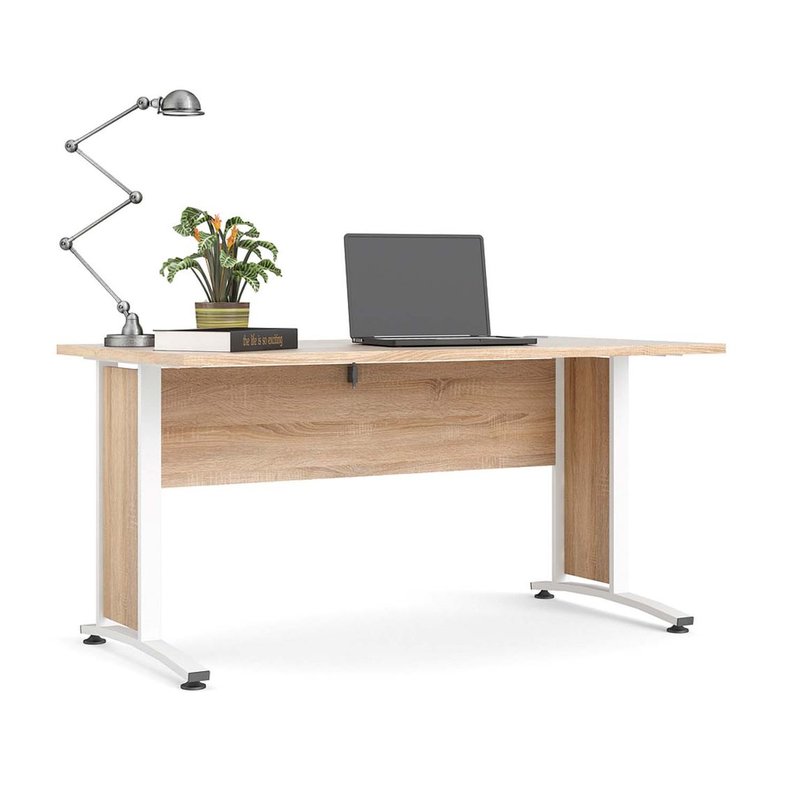 Prima Schreibtisch 150 x 80 cm Eiche Struktur