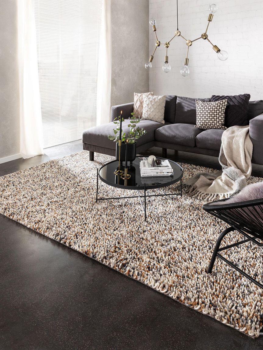Wollteppich Edsor Beige