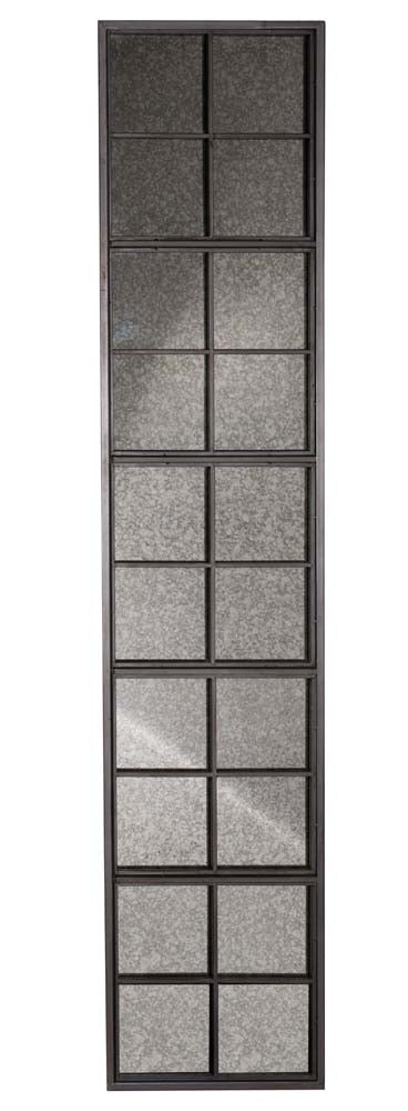Vintage Fensterspiegel Braun / Schwarz