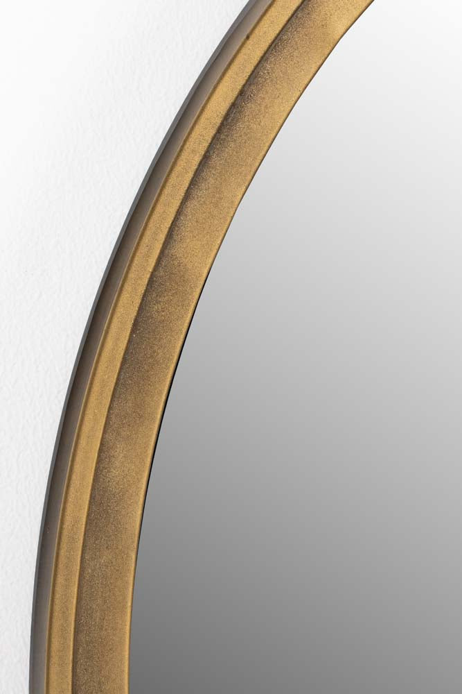 Matz rund Wandspiegel Ø60cm Antik Messing