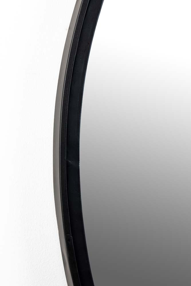 Matz oval Wandspiegel 60x160cm Schwarz Vintage