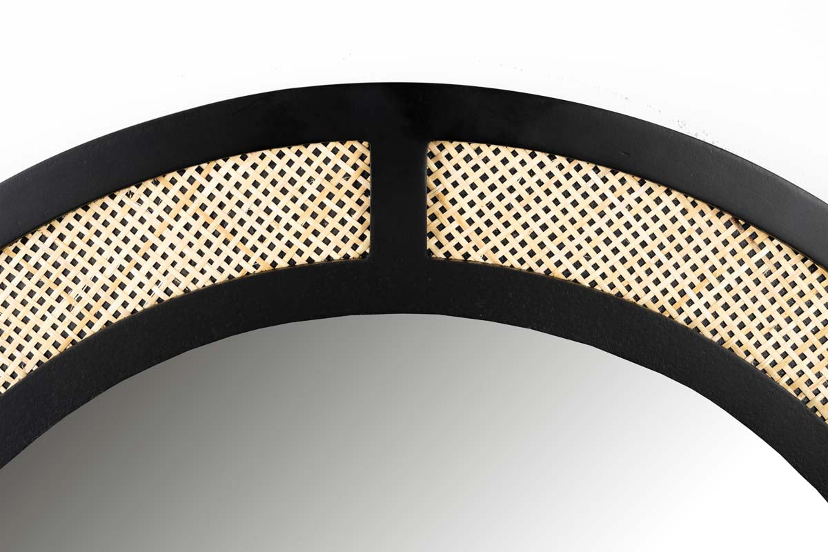 Wohnzimmerspiegel AIDA Oval Schwarz