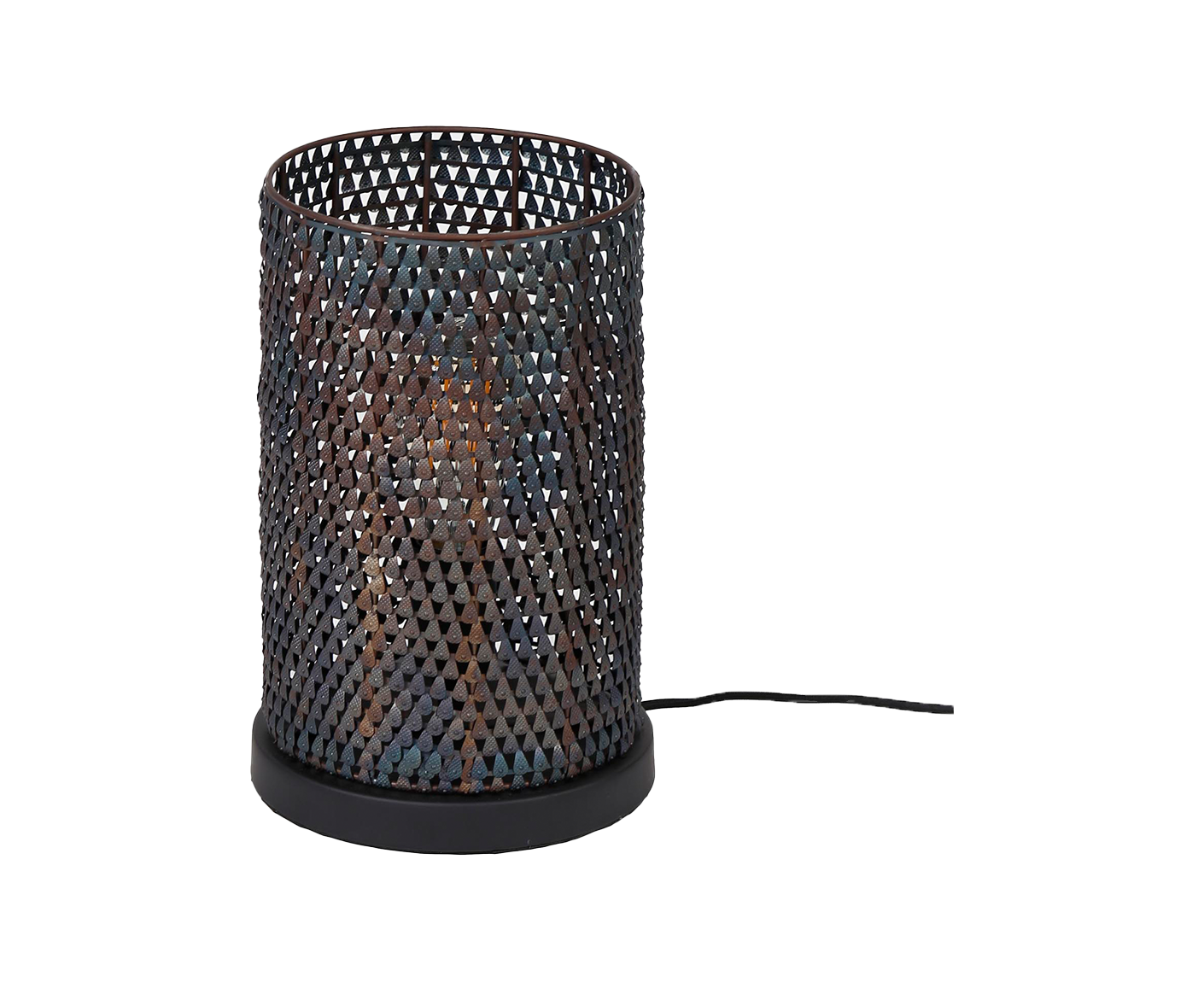 Tischleuchte Armor Tube / Schwarz-Braun