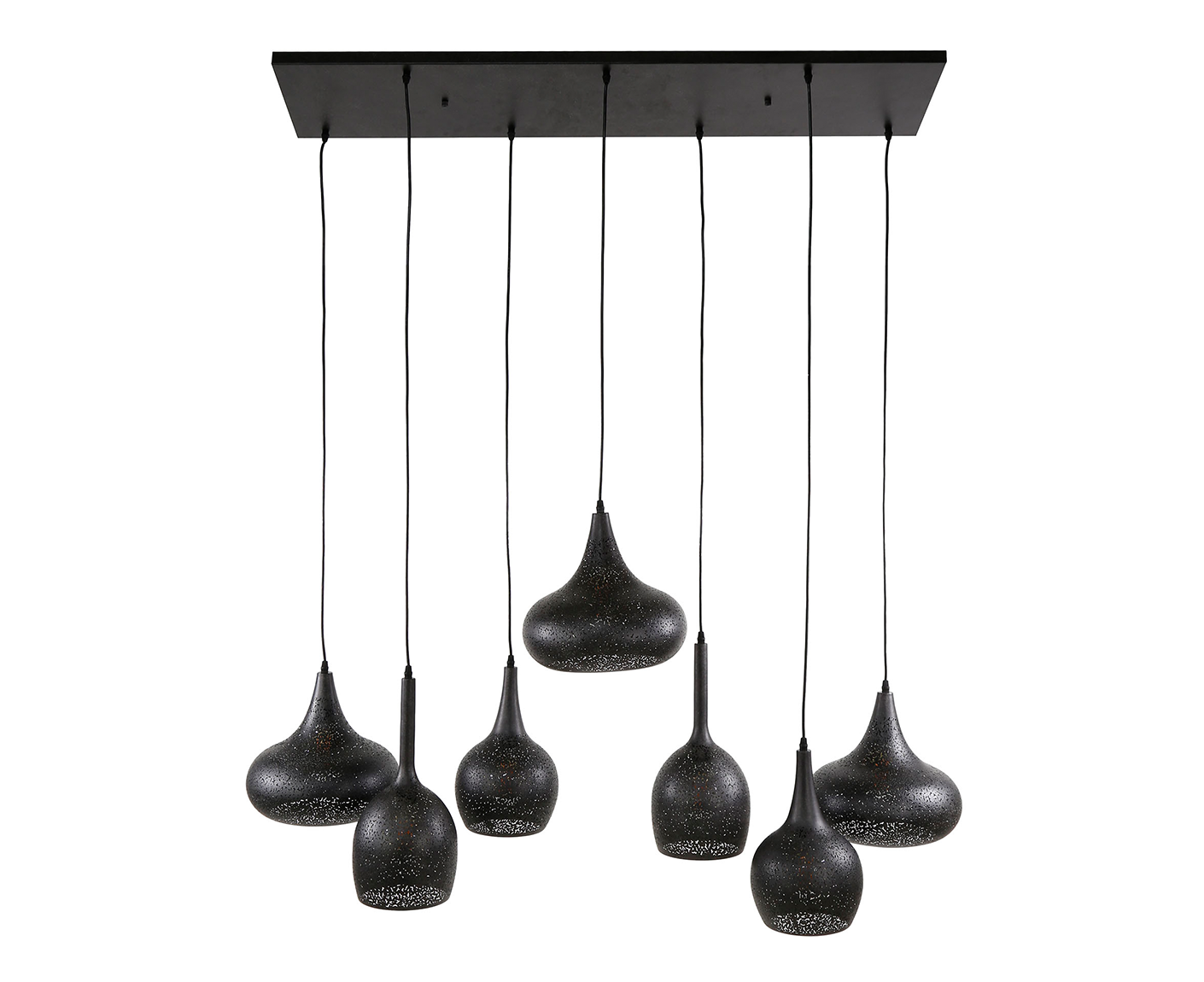 Hängelampe 4+3 Zip / Artic Schwarz