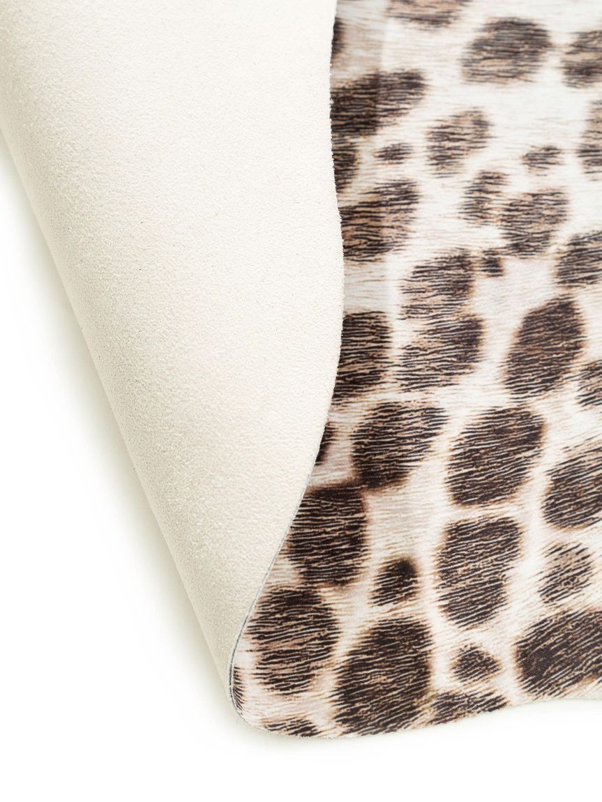 Kunstfell Teppich Rodeo 150x190 cm Beige / Braun