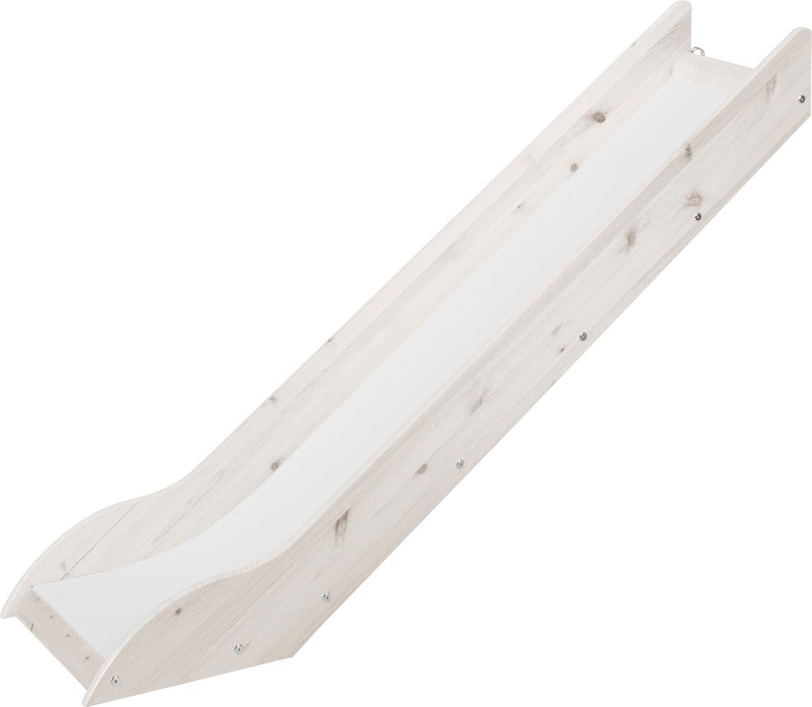 Rutsche (für halbhohes Bett oder Plattform), Weiss lasiert