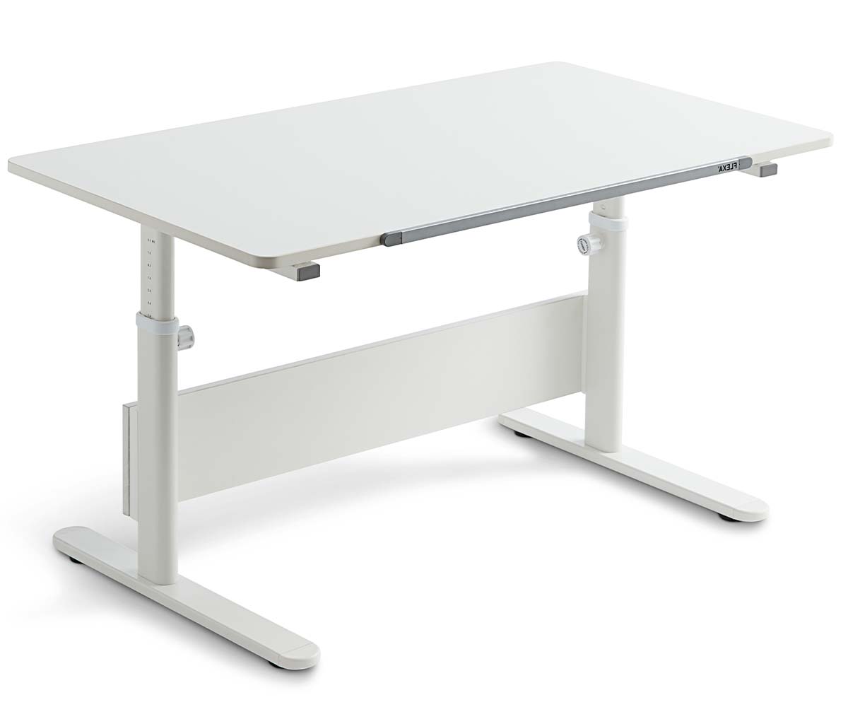 White EVO Schreibtisch 120x70 cm Weiß