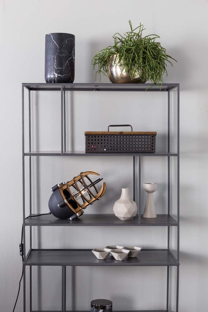 Fajen Vase Marmor Schwarz