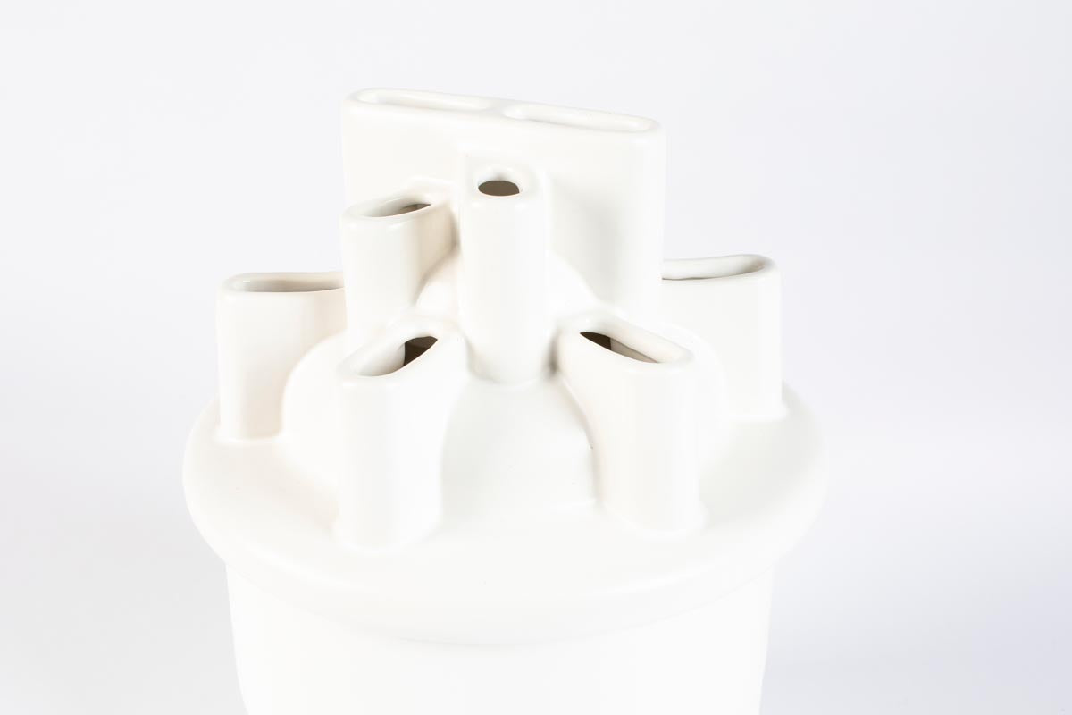 Bassin Vase Ø21 cm klein Weiß