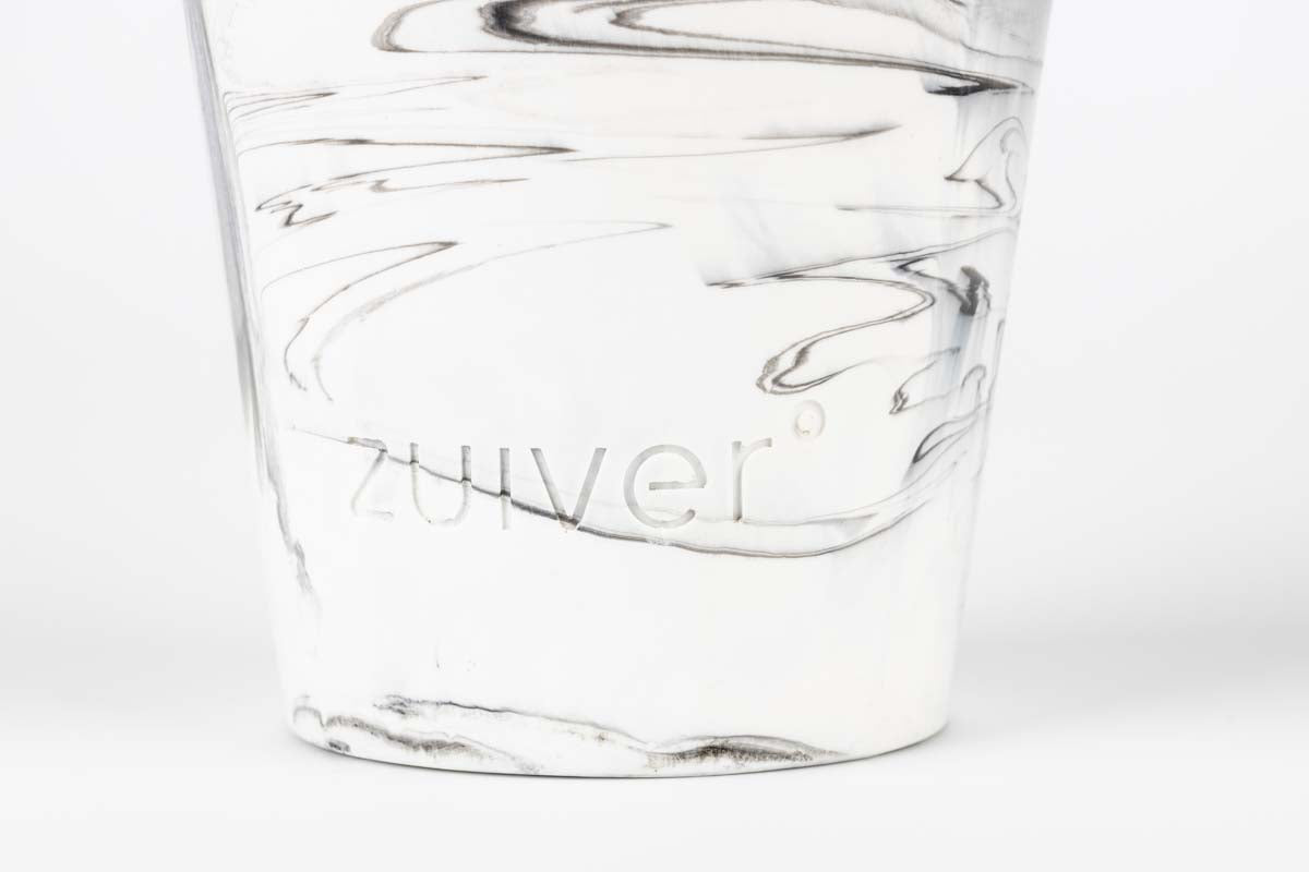 Vase CONIC M Schwarz / Weiß