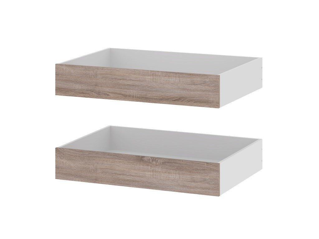 Bettschubladen 2 Stk. NAIA 94 cm breit Trüffel