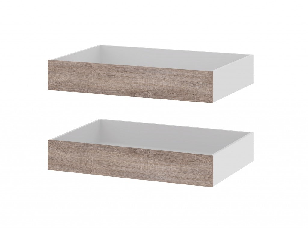 Bettschubladen 2 Stk. NAIA 99 cm breit Trüffel