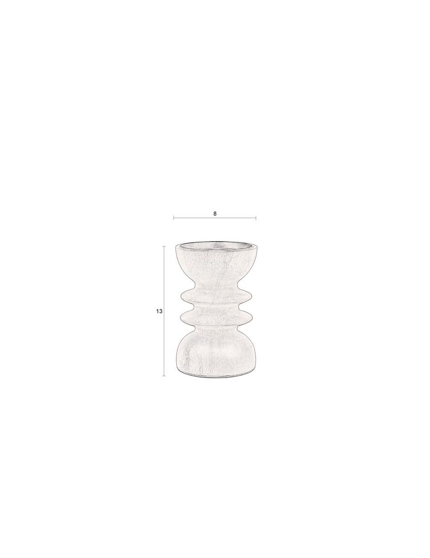 Nola S 4-er Set Kerzenhalter Braun