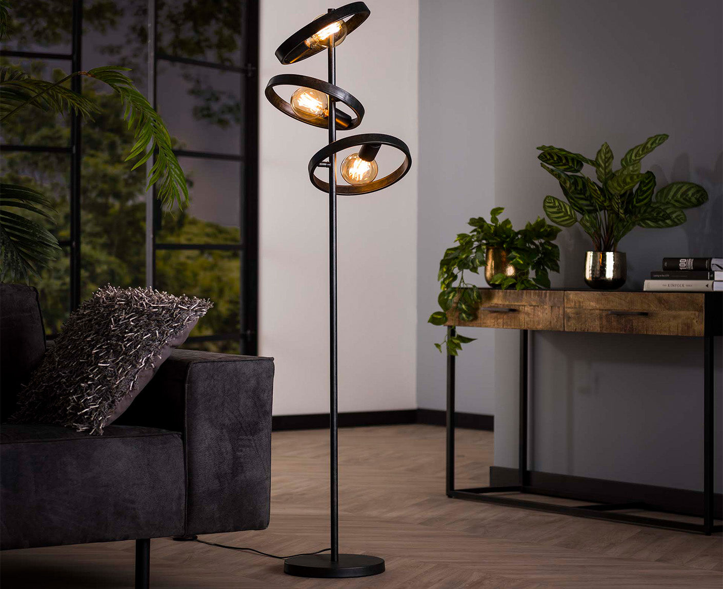 Stehlampe 3L Hover Charcoal