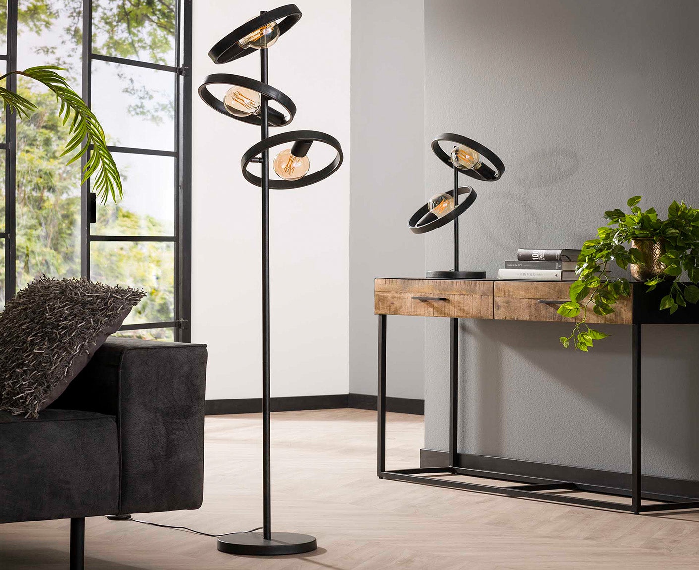 Stehlampe 3L Hover Charcoal