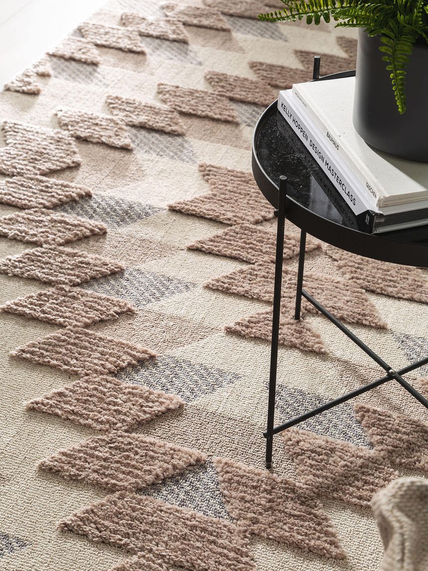 Teppich Oyo Beige / Grau