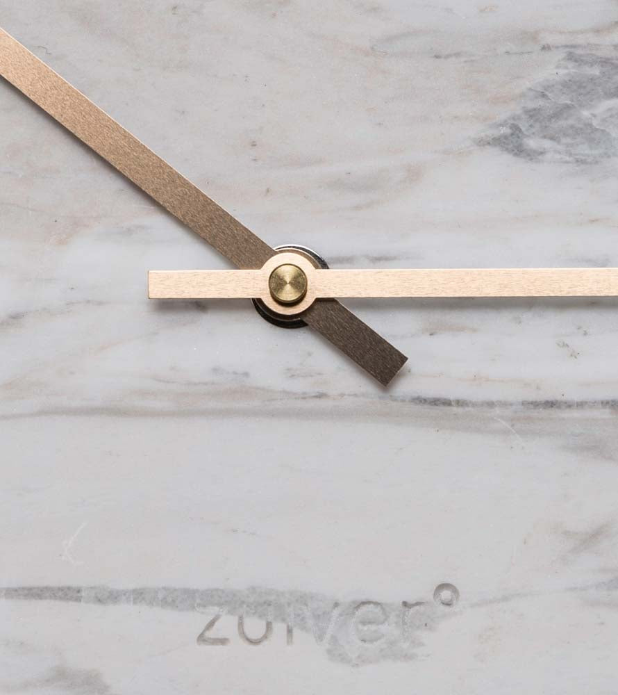 Marble Time 3-er Set Uhren Ø25 cm Weiß