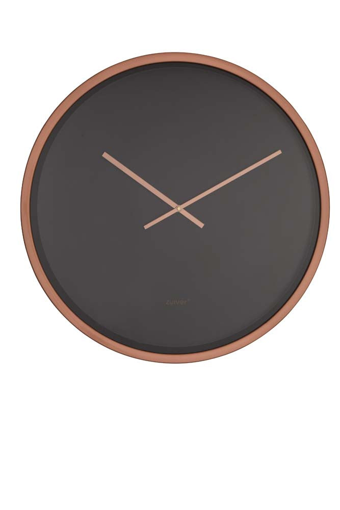 Wanduhr Bandit Ø60 cm Schwarz / Orangerot