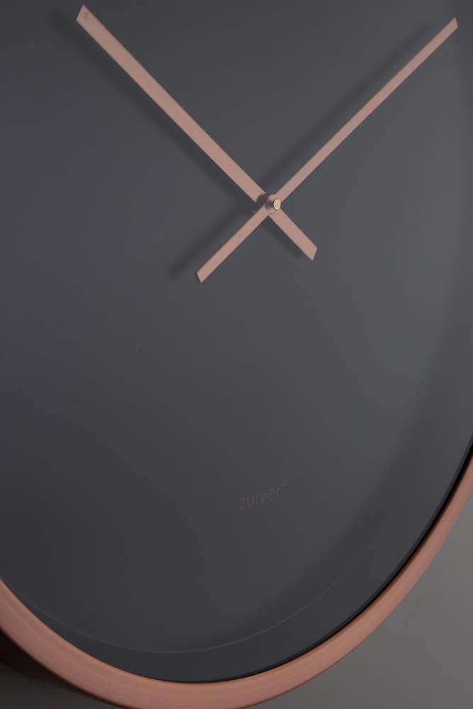 Wanduhr Bandit Ø60 cm Schwarz / Orangerot