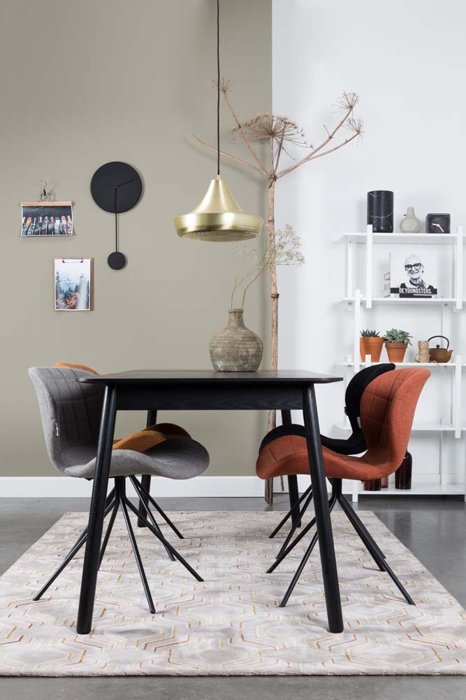 Minimal 4-er Set Uhren 30x63 cm Schwarz