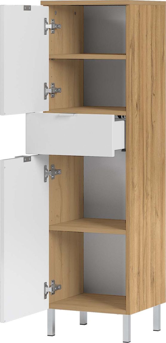 MONSON Badezimmer Schrank Grandson-Eiche/Weiß