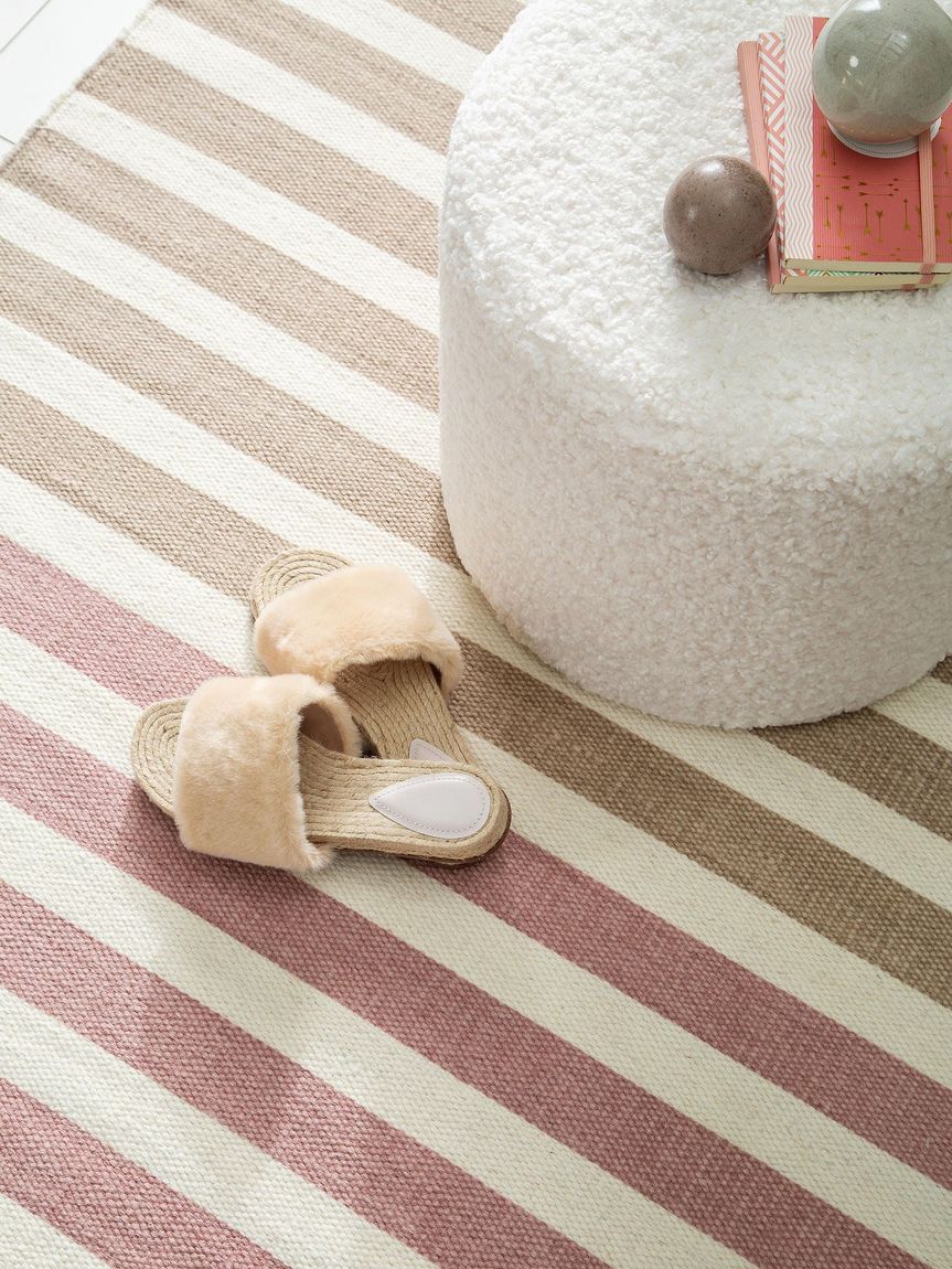 Wollteppich Oasis Creame / Rosa