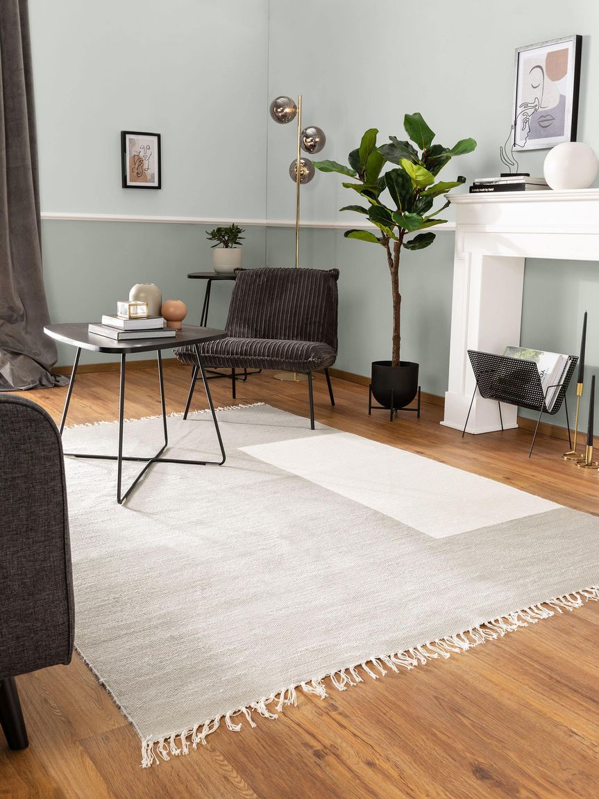 Wollteppich Neo Grau