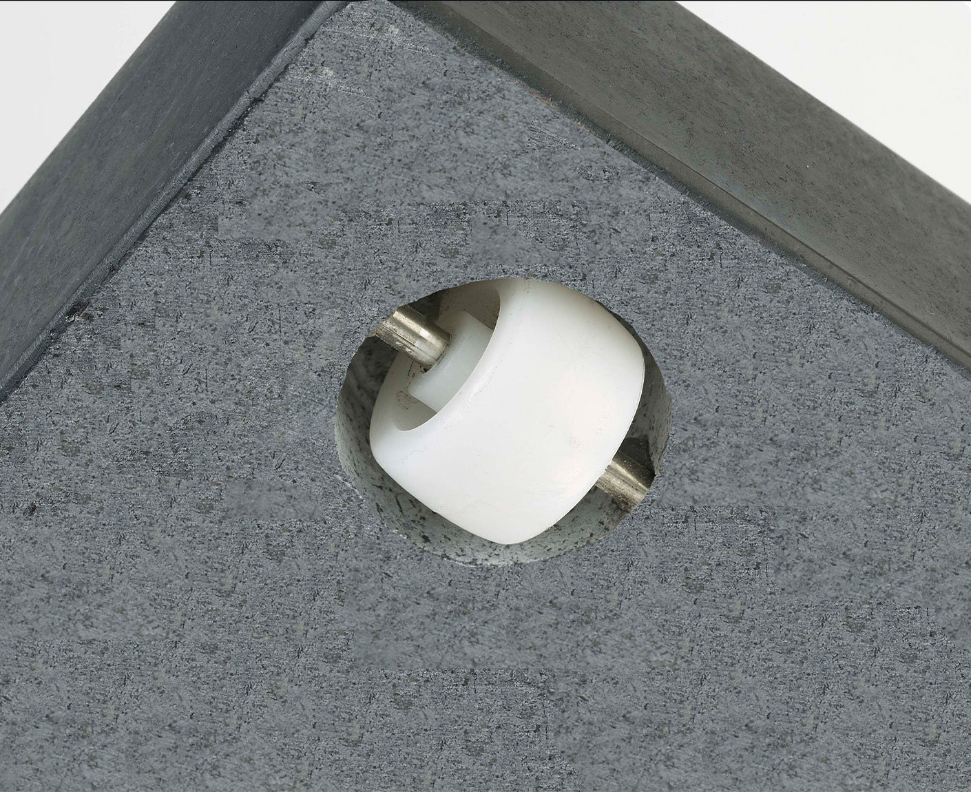 Platinum Schirmständer Arezzo mit Rollen 90kg Naturstein Granit Schwarz