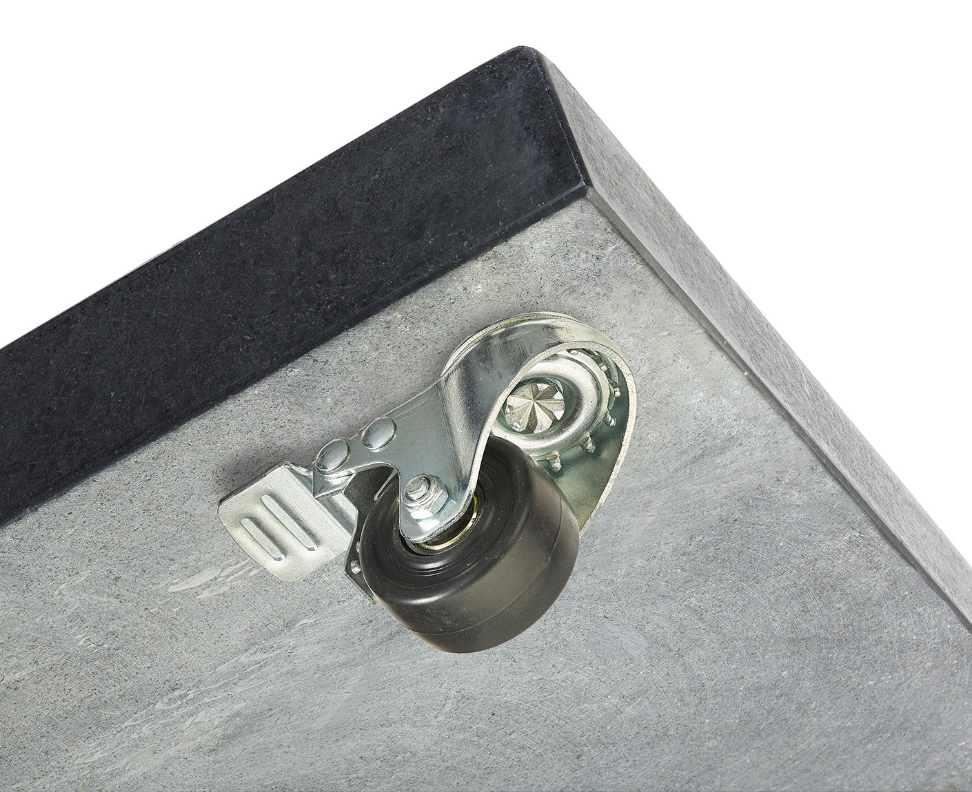 Platinum Schirmständer Salerno mit Rollen Naturstein Granit Grau