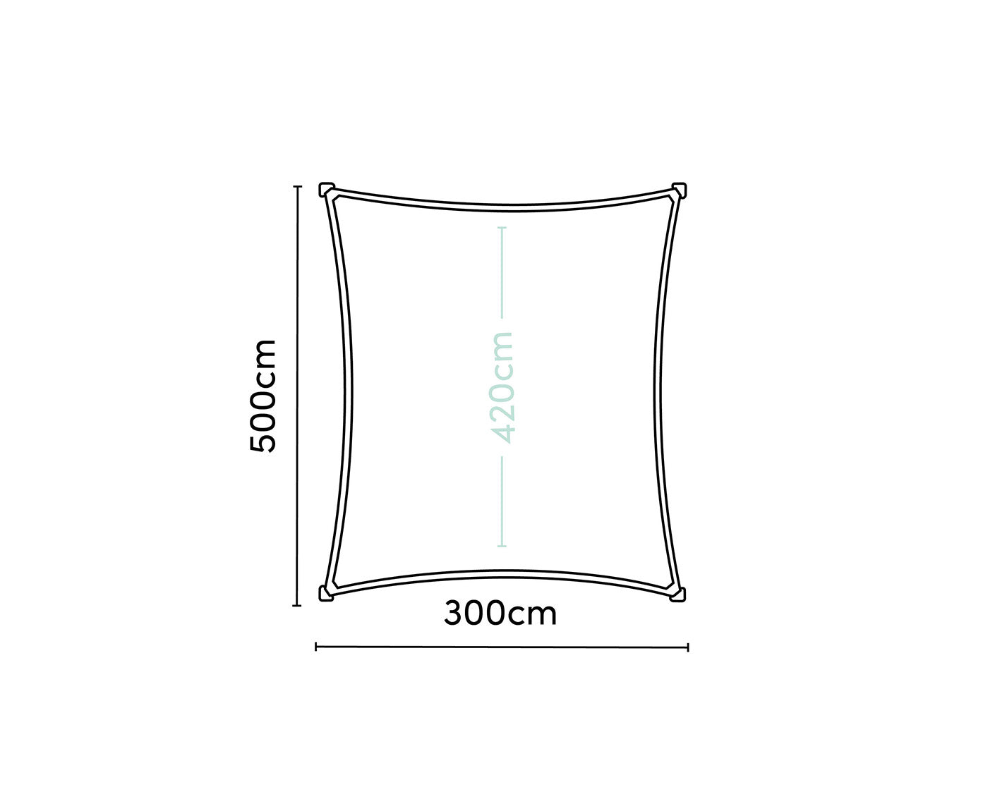 Platinum Sonnensegel COOLFIT Rechteck