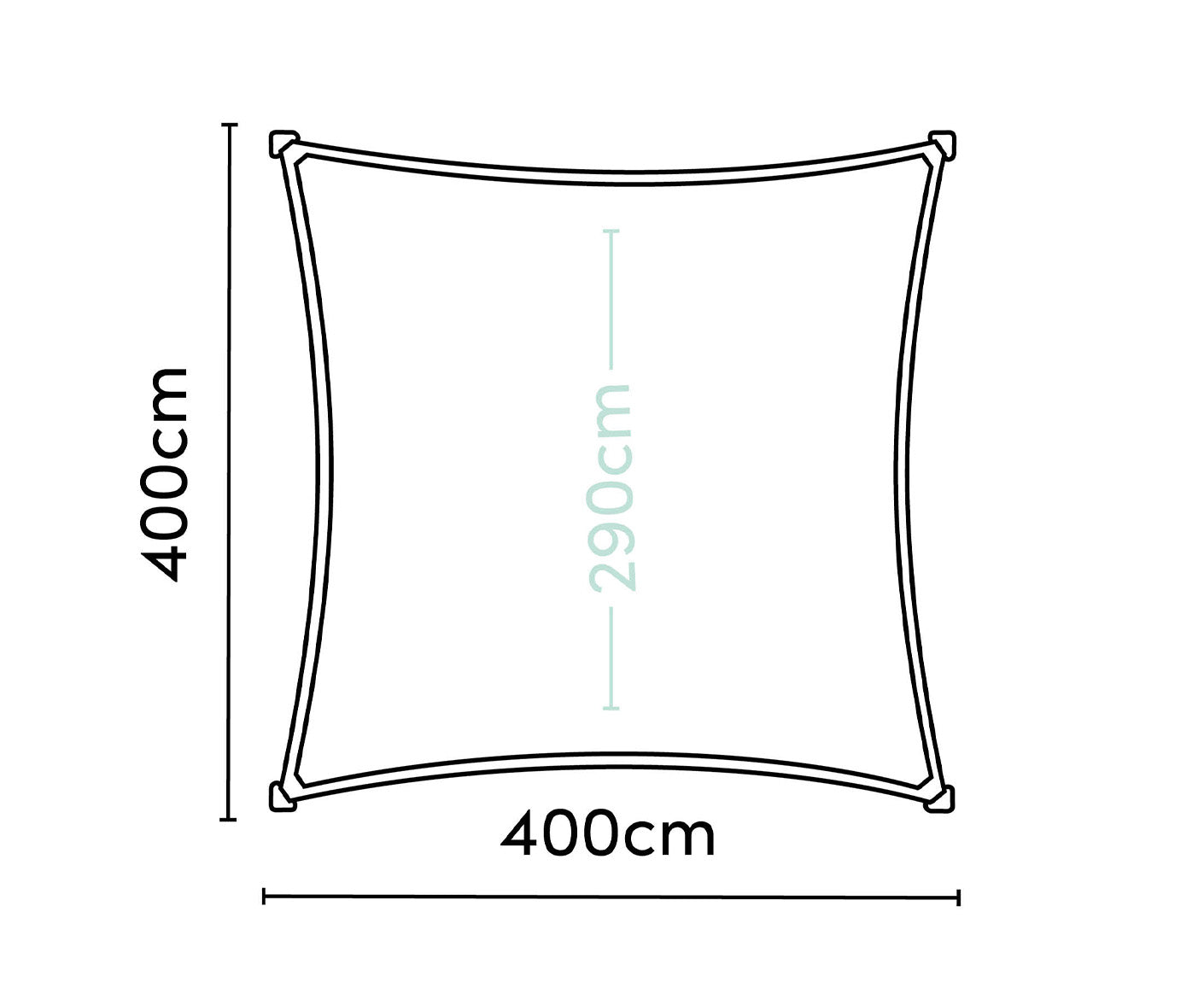 Platinum Sonnensegel DREAMSAIL Quadrat
