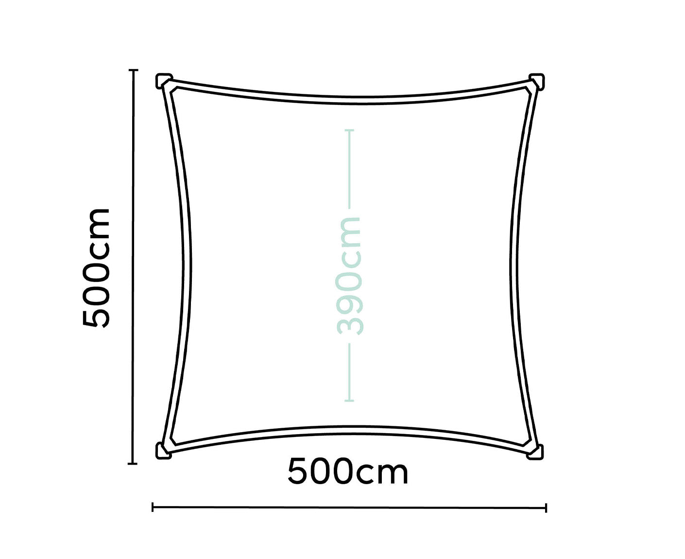 Platinum Sonnensegel DREAMSAIL Quadrat