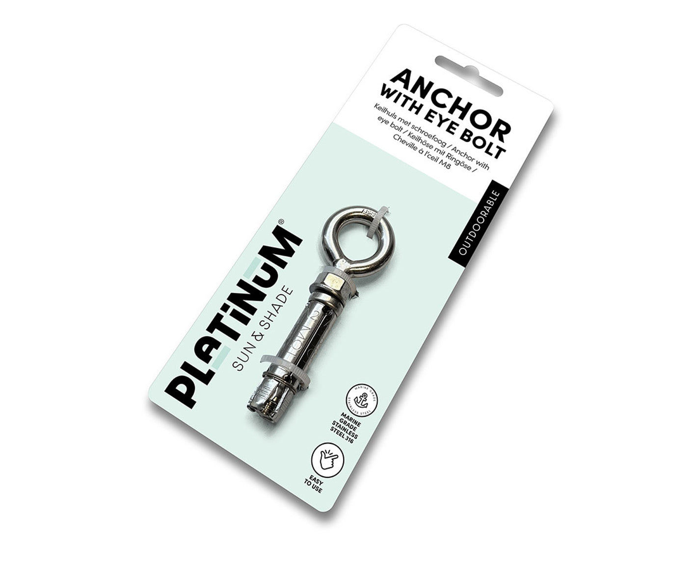 Platinum Anker mit Ringschraube M8