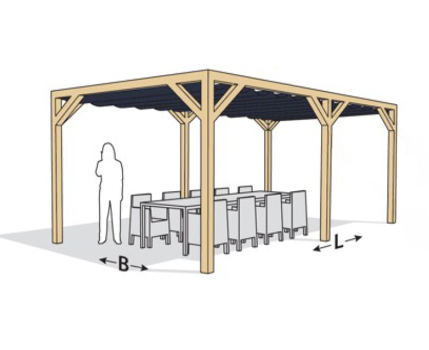 Platinum Pergola Kit - Verbindungsstützen