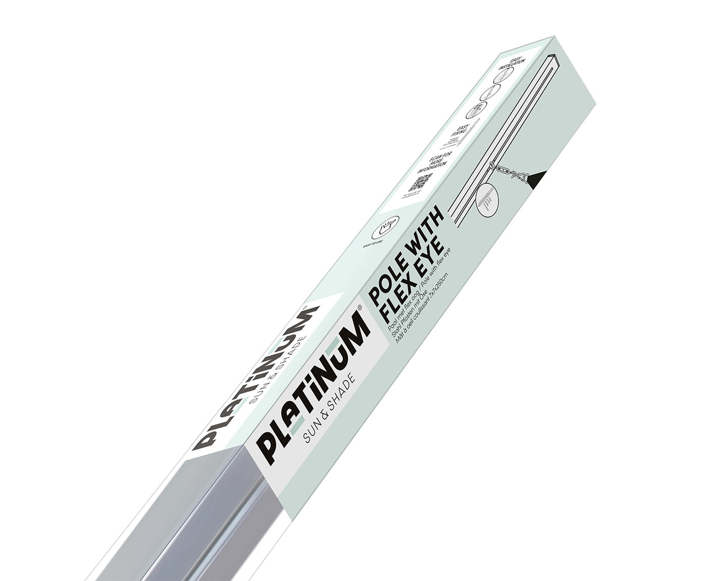 Platinum Mast mit Flexöse 70x70x250mm