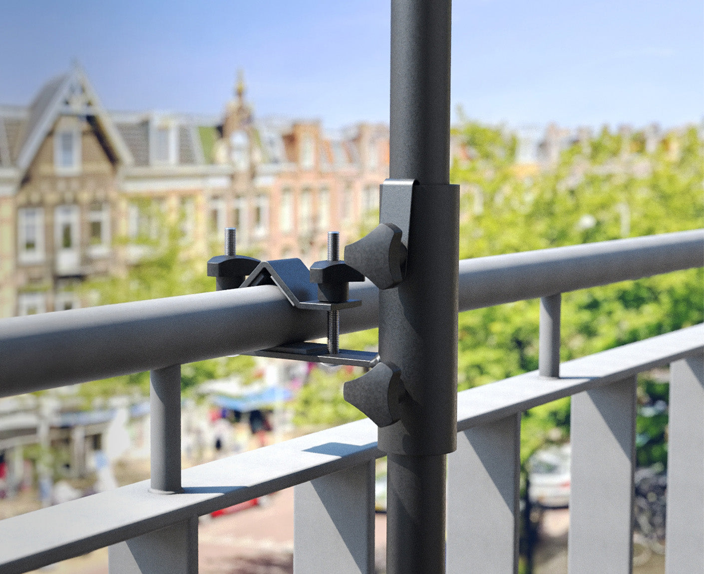 Platinum Balkonklemme für Rundgeländer Horizontal, Ø38mm