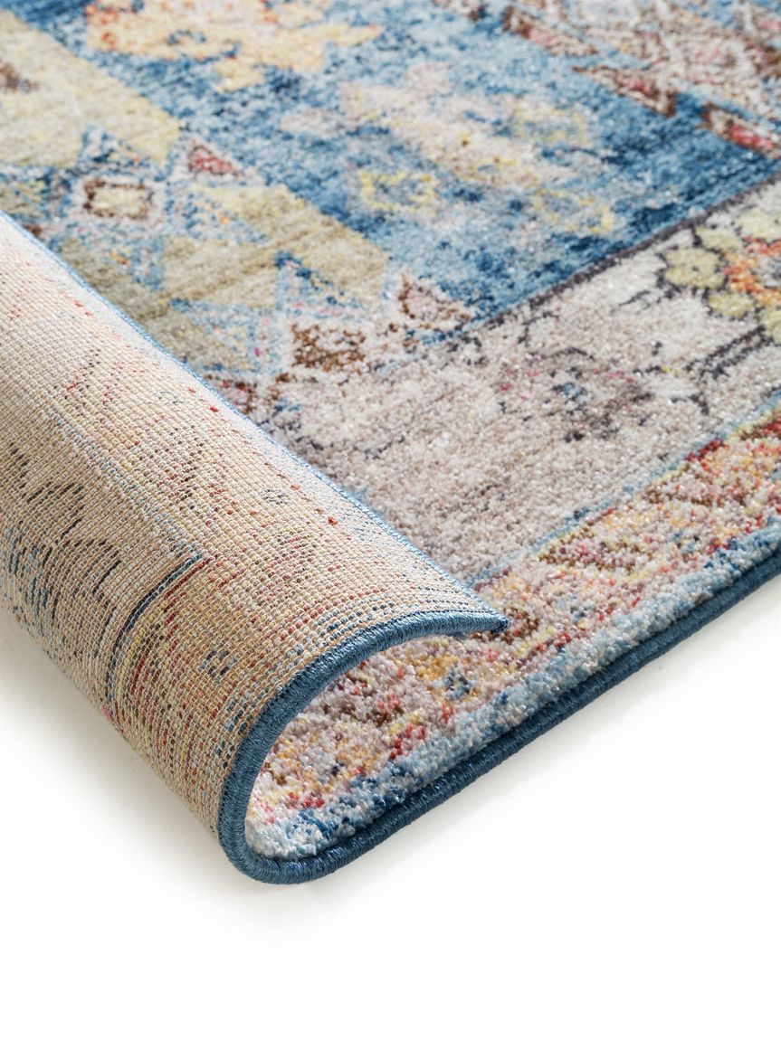 Teppich Tara Bunt / Blau