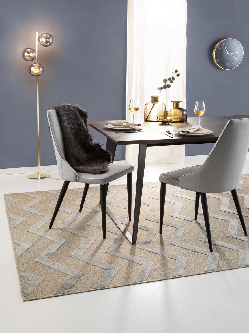 Teppich North Beige / Grau